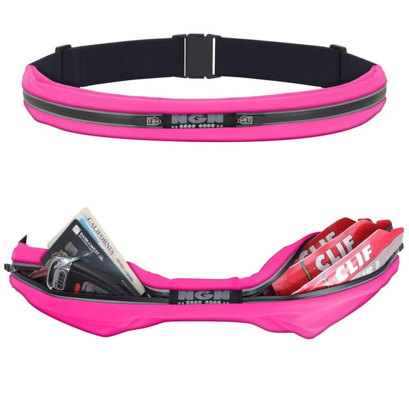 NGN� Sport 2-Pocket Running/ Fitness Waist Pack | Pink
