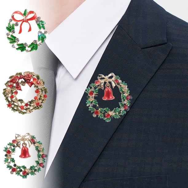 Broche Navideño, Broche de Accesorio, Pequeño Regalo de Navidad, Collar de Accesorios, Pin de Navidad, Broche de Spot, Accesorio de Fiesta, Regalo de Navidad para Damas, Broche de Metal con