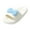 White, variant on HBGVBA Womens House Slippers Stylish Comfortable Couple Style Indoor Home Bathroom Shower Soft Sole Odor Shoes 38