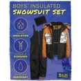 thumbnail image 6 of iXtreme Boys Snowsuit Set - 2 Piece Insulated Ski Jacket and Snow Pants Overall Bibs for Boys (4-18), 6 of 7