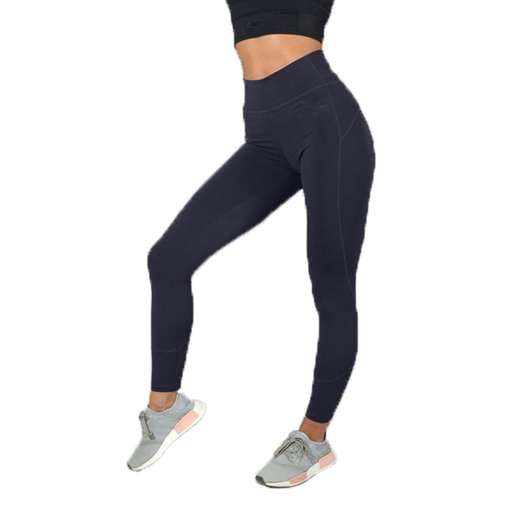 Womens Fitness Yoga Leggings Running Gym Sport High Waist Jogging Pants Trousers 