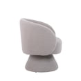 thumbnail image 3 of Furvclv Modern Swivel Accent Chair, Comfy Single Sofa Barrel Chair For Living Room, Upholstered Couch Chair With Backrest And Lumbar Pillow For Reading Room, 3 of 9