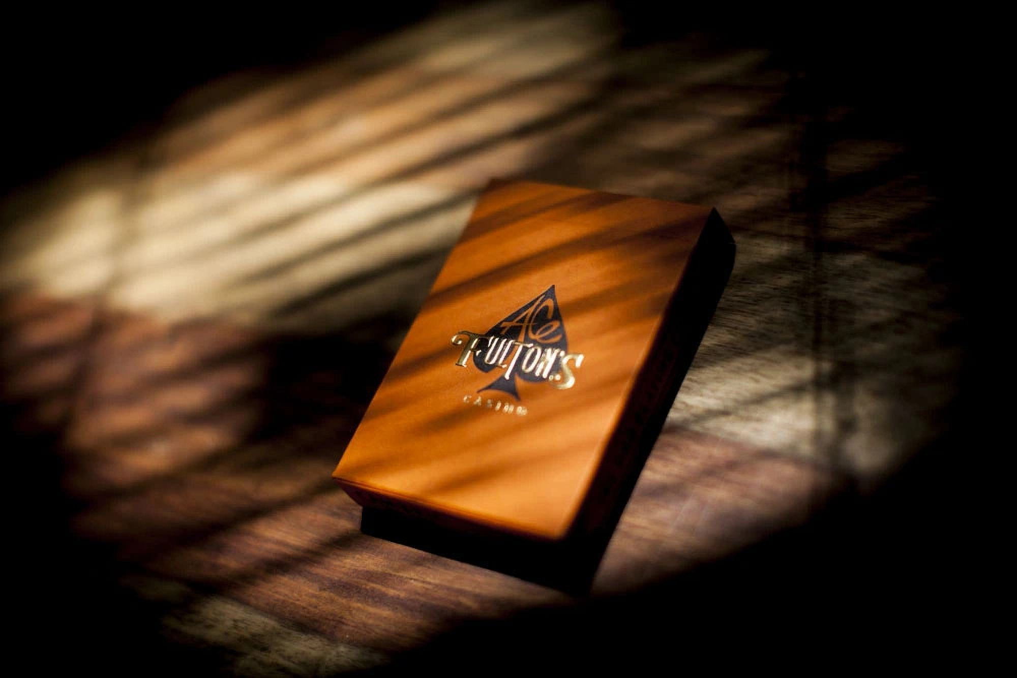 Fulton Little Tokyo Orange Vintage Back Edition Impossible Bottle Playing Cards