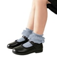 thumbnail image 3 of Niños No Show Calcetines Niñas Color Sólido Medio Tubo Princesa Calcetines, Calcetines Deportivos Cómodos Sueltos para Estudiantes, 3 of 7