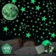 thumbnail image 1 of 435pcs Glow In The Dark Luminous Stars & Moon Wall Stickers Decal, Waterproof Vinyl Material Wall Ceiling Decal, 1 of 5