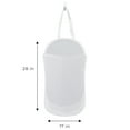 thumbnail image 4 of Smart Design Deluxe Mesh Over The Door Pop Up Hamper with Hook and Adjustable Strap - VentilAir Mesh Material - for Laundry and Clothes - Home - Holds 3 Loads - 17 x 28 Inch - White, 4 of 7