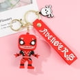 thumbnail image 1 of LLavero de superhéroe de Marvel, colgante de silicona de Los Vengadores, Thanos, figura de Disney, soporte para llaves de coche, accesorios para regalo Fivean unisex, 1 of 2