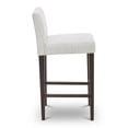 thumbnail image 5 of CHITA 30 inch Bar Stools Set of 2, Fabric in Ivory White, 5 of 9