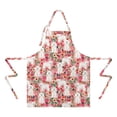 thumbnail image 2 of Bichon Frise Dog and Pioneer Flower Apron-Garden Aprons for Women with Pockets-Cotton Linen Waterproof Kitchen Cooking Gardening Aprons Adjustable for Kitchen,Cooking,BBQ and Salon 33x27 Inch, 2 of 7