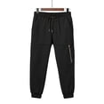 thumbnail image 6 of LIIPEE Boys Pants Casual Solid Color Durable Joggers With Zipper Ankle Length Loose Fit Sports Trousers Soft For Comfortable Play Wear Pants,Black,5-6 Years, 6 of 6