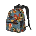 thumbnail image 2 of Lsque Mario Classic Casual Backpack - Large Capacity Water-Resistant Backpack for School, Work, Travel, and Outdoor Activities, 2 of 8
