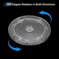 thumbnail image 3 of Uxcell 2 Pack Plato giratorio Lazy Susan de acrílico, organizador transparente de 6.5 pulgadas, bandeja giratoria de 360 grados para estante de especias, mesa, decoración de cocina y baño, 3 of 7