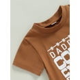 thumbnail image 5 of Bagilaanoe 2pcs Toddler Baby Boy Short Pants Set Short Sleeve Letter Print T Shirt Tops + Shorts 6M 12M 18M 24M 3T Kids Casual Summer Outfits, 5 of 8