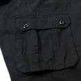 thumbnail image 6 of HOOMEUMY Men's Cargo Pants Cotton Military Outdoor Hiking Work Trousers Straight Leg Multi Pockets Black Large Size Black 38, 6 of 7
