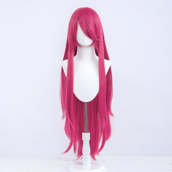 XmhyTop Universal Anime Cosplay Wig, 40 Inch (100cm) Long, Great for Party, Daily Use, Festivals & Anime Game Characters, Rose
