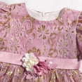 thumbnail image 4 of Mercatoo Flower Girl Dresses First 𝐂ommunion Dress Bubble Sleeve Mesh Flower 𝐅l𝐮ffy Dress Elegant Princess Dress, 4 of 8