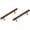 96mm, variant on Gamvdout Furniture Handles 2Pcs Walnut Wood Copper Foot Drawer Handle Wood Wooden Cabinet Wardrobe Door Solid Wood Handle 320Mm
