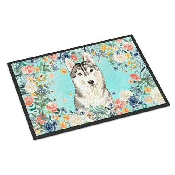 18 x 27 in. Siberian Husky Indoor or Outdoor Mat