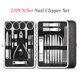 thumbnail image 1 of Juego de 23 piezas para cuidado de uñas y belleza, en acero inoxidable resistente y diseño ergonómico, ideal para uso profesional o en casa. Incluye estuche para fácil transporte y organización., 1 of 7