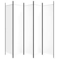 thumbnail image 2 of vidaXL 5-Panel Room Divider White 250x200 cm Fabric, 2 of 5
