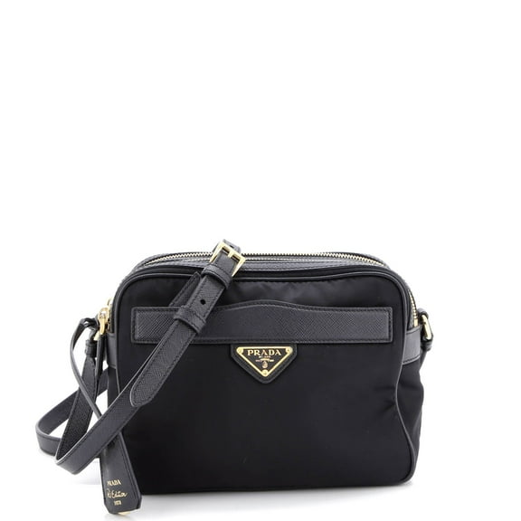 Pre-Owned Prada Prada Re-Edition 1978 Front Pocket Shoulder Re-Nylon with Saffiano Leather Mini By Rebag