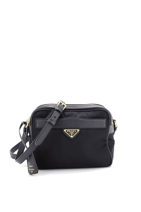 Pre-Owned Re-Edition 1978 Front Pocket Shoulder Re-Nylon with Saffiano Leather Mini By Rebag