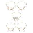 thumbnail image 2 of Minnieouse Cadena de la cintura Cadenas del vientre Accesorio de moda Accesorios de vestir de mujer Dorado Oro 5piezas, 2 of 6
