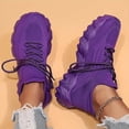 thumbnail image 3 of Rokment Womens Chunky Slip on Socks Walking Tennis Shoes Comfortable Lightweight Memory Foam Platform Casual Jogging Fashion Sneakers F Size 8.5, 3 of 7