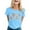 Light Blue, variant on Women's "My Son In Law Is My Favorite Child" Shirt - Son In Law Day Short Sleeve Mom T Shirt, Funny Mom Top, Casual Daily Wear