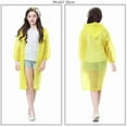 thumbnail image 6 of Raincoat Rain Poncho for Kids (2 Pack), Reusable EVA Rain Coats Jackets with Hood for 6-13 Children Boys Girls, 6 of 7
