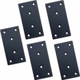 thumbnail image 1 of Placas de unión planas perforadas Placas de fijación de soporte - 5 piezas Soportes planos 100 x 50 x 2 mm Placas de unión para fijación de juntas y reparación de muebles (negro) JAMW Sencillez, 1 of 5
