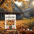 thumbnail image 4 of Fall Sunflowers Garden Flag Double Sided Autumn Welcome Leaves Pumpkin Rustic Outdoor Seasonal Yard Decorative Flag 12 x 18 Inch, 4 of 6