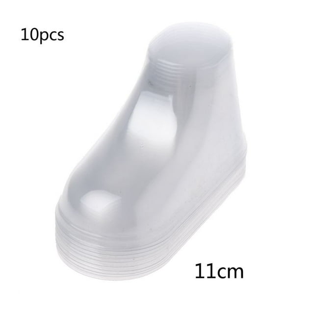 10 Pcs/Pack Chaussettes d'Affichage pour Bottillons de Bébé en Plastique Transparent Pvc