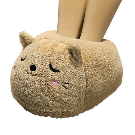 

Summer Slippers For Women Beach Accesseories Flip Flops For Women Autumn And Winter Cartoon Animal Computer Slippers Big Foot Warm Cover Warm Foot Cotton Shoes Floor Slippers Swimming Pool Accessories