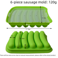 thumbnail image 3 of Con tapa Molde para salchichas de jamón Molde para salchichas con forma de hot dog Caja de alimentos complementarios Molde para hornear pasteles, 3 of 5