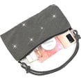 thumbnail image 3 of SikaFu Chic Rhinestone Purses for Women Sparkly Evening Handbag Bling Hobo Bag Shiny Silver Clutch Purse for Party, 3 of 7