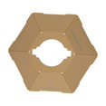 thumbnail image 3 of Cubierta de lámpara de camping hexagonal para lluvia Sunnimix Caqui, 3 of 8