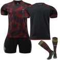 thumbnail image 1 of 18 (100-110 CM) Alemania 2022-2023 Copa del mundo Camiseta de visitante Equipo de Alemania Jersey Camiseta de fútbol Camiseta Pantalones cortos Kits Fútbol Conjuntos de 3 piezas para niños adultos esquí esquí Gafas de esquí, 1 of 3