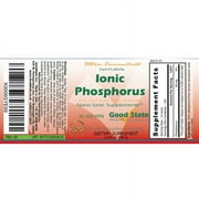 Good State Liquid Ionic Minerals - Phosphorus Ultra Concentrate, 100 Servings, 45 mg – Supports Bone Health & Energy Production