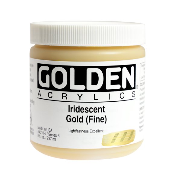 Golden� Iridescent Acrylique, 8 Oz, Or Iridescent