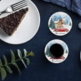 thumbnail image 6 of ZHANZZK Truck With Christmas Gifts Farmhouse Style Set of 8 Round Coaster for Drinks, Absorbent Ceramic Stone Coasters Cup Mat with Cork Base for Home Kitchen Room Coffee Table Bar Decor, 6 of 6