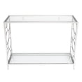 thumbnail image 2 of YAHAOLHGD Toughened Glass Panel Console Table Side Table Circle Shape, 2 of 9