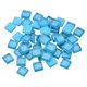 thumbnail image 1 of Mosaico Azulejos, Vidrio Azulejos, Brillo Cristal Mosaico Vidrio Piezas Granel Cuadrado Mosaico Azulejos 1 x 1cm para Hogar Decoración, DIY Obra, 50uds (50g, Fluorescente Azul), 1 of 7