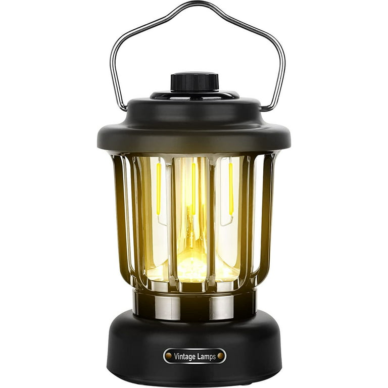 Camping Lantern Rechargeable Flashlights Camping Accessories, 16 Hours IP67  Waterproof 350LM Tent Lights, 2200mah Battery Powered LED Lantern for