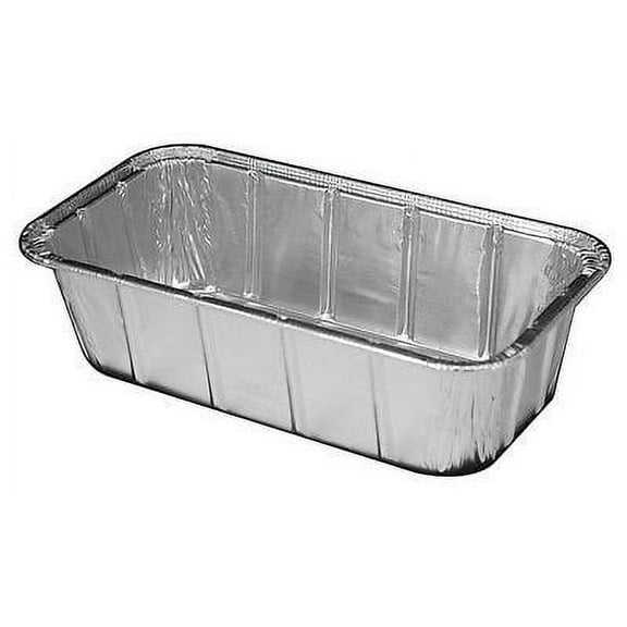 Handi-Foil 1 1/2 lb. Aluminum Foil Loaf Pan - Disposable Bread Baking Tin (pack of 50)