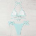 thumbnail image 6 of Feimerou Women String Bikini Set Tie Side Thong Sexy Halter Swimsuits 2 Pieces Bikinis Bathing Suits V Neck Sparkly Two Piece Swimsuit Deals Of The Week, 6 of 9