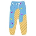 thumbnail image 2 of Melting Ice Cream Sweatpants For Girls Boys Pants Drawstring Elastic Waistband Sweatpants Ice Cream Cone Pattern Funny Jogging Baseball Style Sports Pants Sky Blue 12-13 Years, 2 of 5