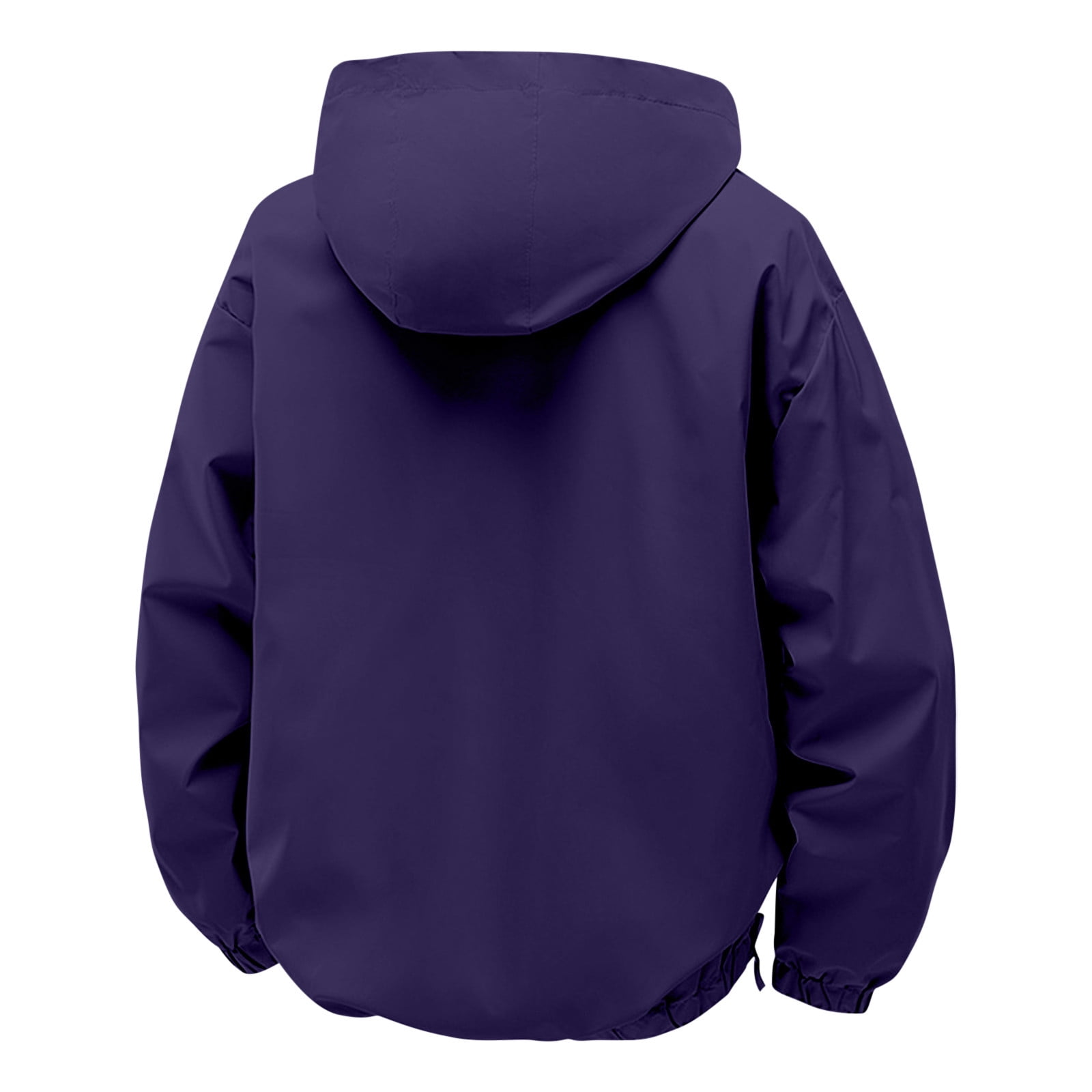 ColorSTONE  NYLON L JACKET Zpanxa Men's Color Block Windproof Hooded Jacket Ripstop Nylon