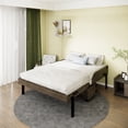 thumbnail image 4 of RoomAndLoft Queen Size Mobile Murphy Cabinet Bed in Solid Wood - Gray, 4 of 11