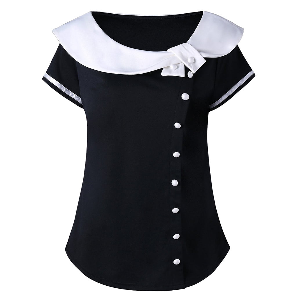 peter pan collar shirt plus size